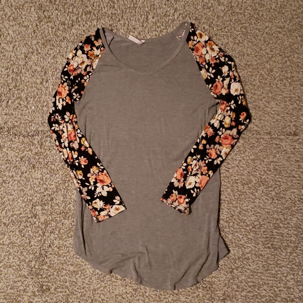 Long sleeve floral shirt